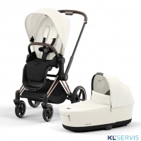 Коляска 2 в 1 Cybex Priam IV шасси Rose Gold