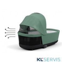 Коляска 2 в 1 Cybex Priam IV шасси Rose Gold