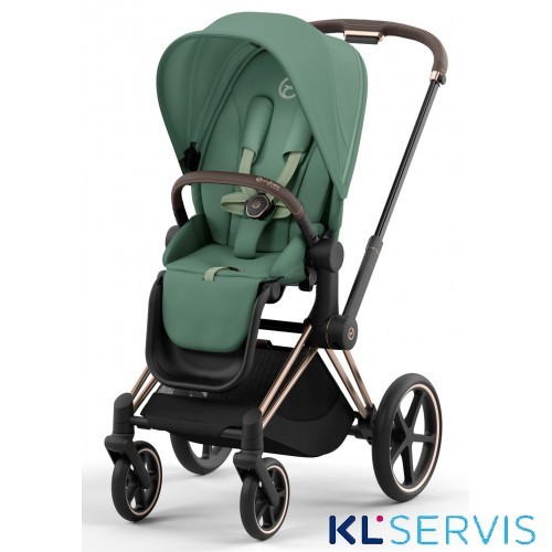 Коляска 2 в 1 Cybex Priam IV шасси Rose Gold