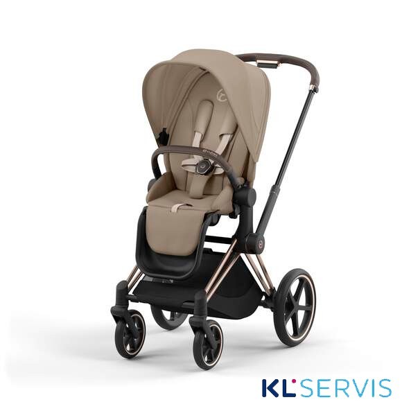 Коляска 2 в 1 Cybex Priam IV шасси Rose Gold