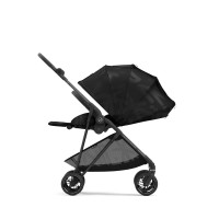 Коляска прогулочная Cybex Melio Street (с дождевиком), Real Black (Черный с принтом)