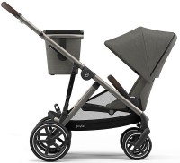 Прогулочная коляска Cybex Gazelle S TPE Soho Grey с корзиной и дождевиком