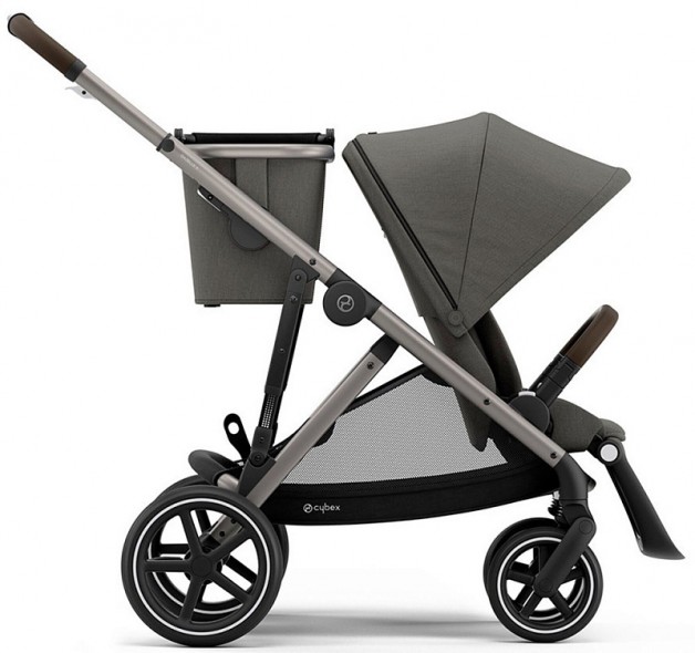 Прогулочная коляска Cybex Gazelle S TPE Soho Grey с корзиной и дождевиком