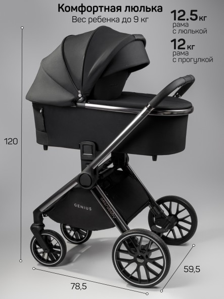 Коляска детская 2 в 1 Amarobaby Genius