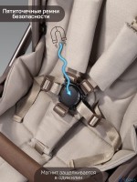 Коляска детская из экокожи 2в1 Amarobaby Motus Premium Ecco Exclusive