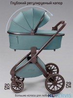 Коляска детская из экокожи 2в1 Amarobaby Motus Premium Ecco Exclusive