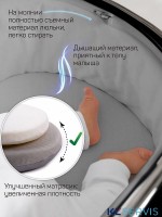 Коляска детская из экокожи 2в1 Amarobaby Motus Premium Ecco Exclusive