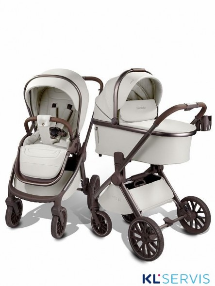 Коляска детская из экокожи 2в1 Amarobaby Motus Premium Ecco Exclusive