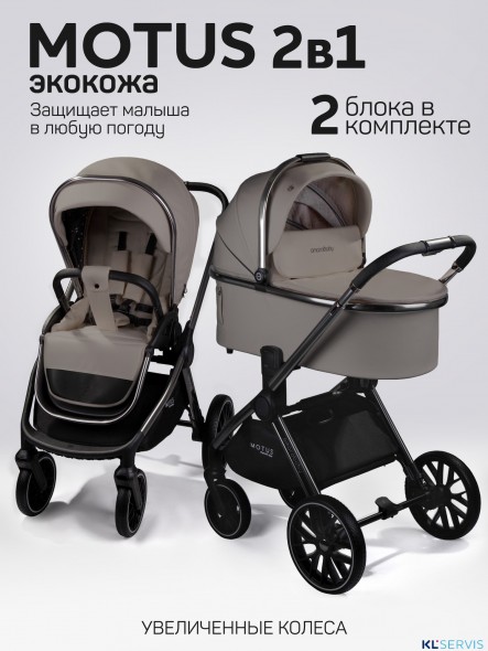 Коляска 2 в 1 AmaroBaby Motus Premium Ecco