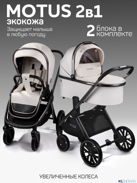 Коляска 2 в 1 AmaroBaby Motus Premium Ecco
