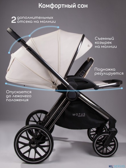 Коляска 2 в 1 AmaroBaby Motus Premium Ecco