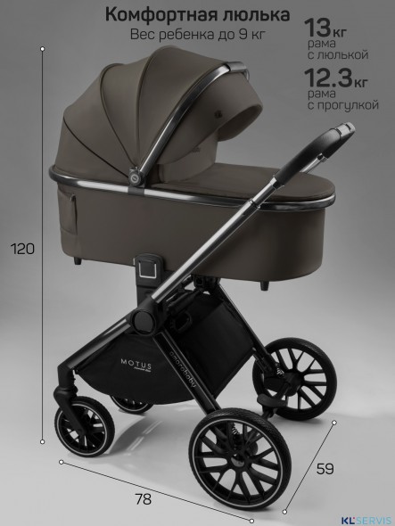 Коляска 2 в 1 AmaroBaby Motus Premium Ecco