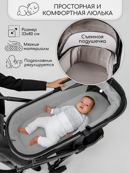 Коляска детская 2 в 1 Amarobaby Motus V2