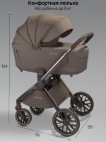 Коляска детская 2 в 1 с термолюлькой Amarobaby Phenom
