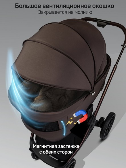 Коляска детская 2 в 1 с термолюлькой Amarobaby Phenom