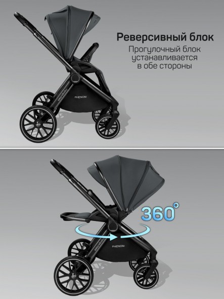 Коляска детская 2 в 1 с термолюлькой Amarobaby Phenom