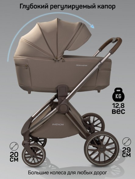 Коляска детская 2 в 1 с термолюлькой Amarobaby Phenom