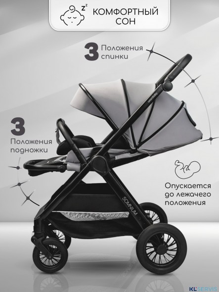 Прогулочная коляска с реверсивным блоком Amarobaby Somnium