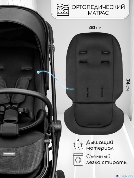 Прогулочная коляска с реверсивным блоком Amarobaby Somnium