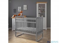 Кроватка колесо-качалка полностью из натурального дерева Bambini 03