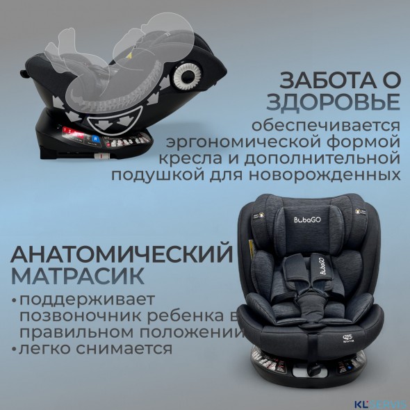 Автокресло Bubago Aspid (0-36 кг) (Isofix, поворот 360)