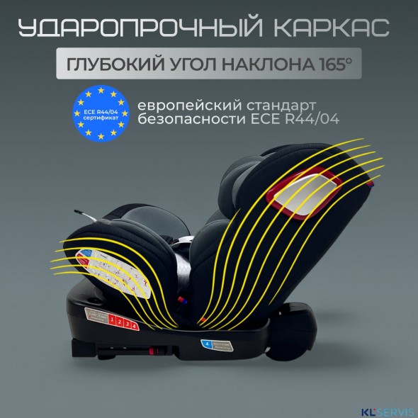 Автокресло Bubago Freet BG 178-1 (0-36 кг) (Isofix, поворот 360, с упором в пол)
