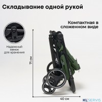 Коляска детская прогулочная BubaGo арт.BG 137-2 MODEL BASS  Light 2025