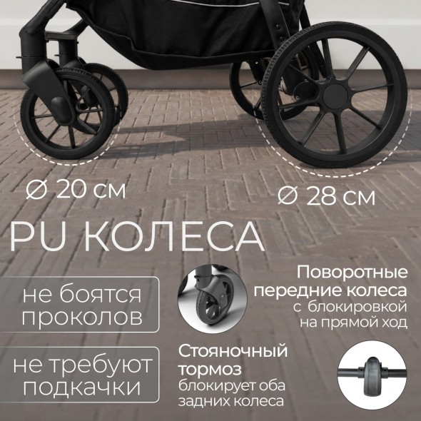 Коляска прогулочная BubaGo MODEL CROSS City LUX 