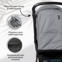 Коляска прогулочная BubaGo MODEL CROSS City LUX 