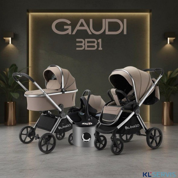 Модульная коляска 3в1 BUBAGO GAUDI. НОВИНКА