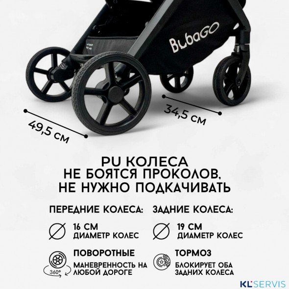 Коляска детская прогулочная BubaGO Luna 2025