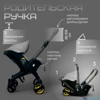 Коляска-автокресло BubaGO Mirco 4в1