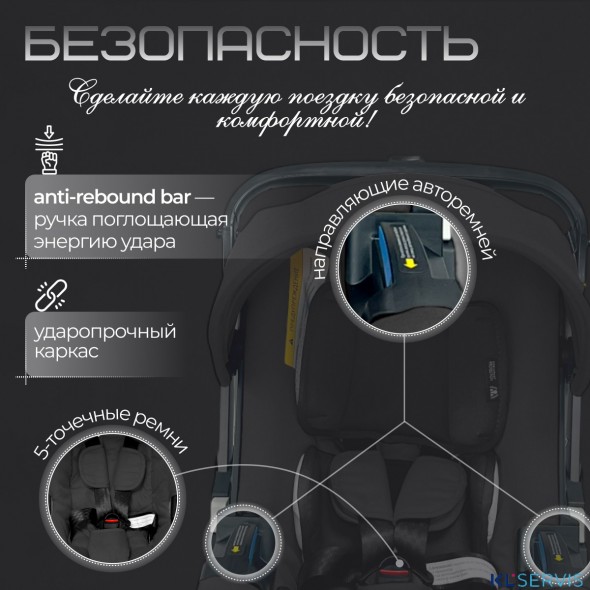 Коляска-автокресло BubaGO Mirco 4в1