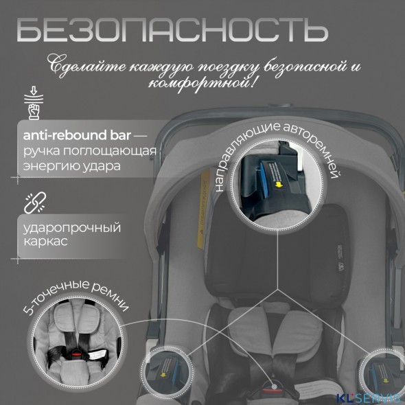 Коляска-автокресло BubaGO Mirco 4в1