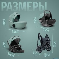 Модульная коляска  Pellegrino 3в1