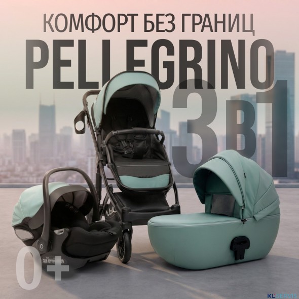 Модульная коляска  Pellegrino 3в1