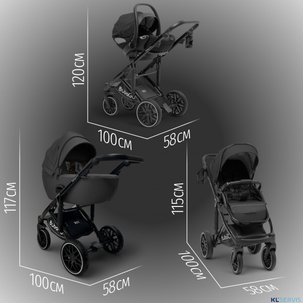 Модульная коляска  Pellegrino 3в1
