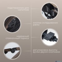 Детская коляска BubaGo Rosano 3 в 1