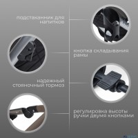 Детская коляска BubaGo Rosano 3 в 1