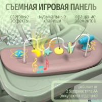 Стул для кормления BubaGO William 3 в 1 качалка ходунки 