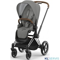 Коляска 2 в 1 Cybex Priam IV шасси Chrome Brown