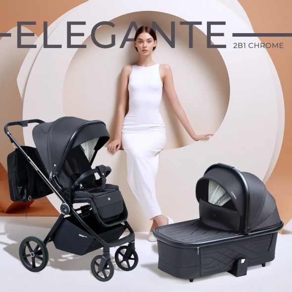 Коляска 2в1 Sweet Baby Elegante Chrome/GL