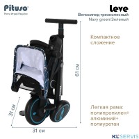 Велосипед трехколесный Pituso Leve складной