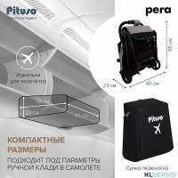 Коляска прогулочная Pituso Pera 2025 рама carbon (блок колес) 