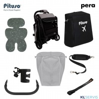 Коляска прогулочная Pituso Pera 2025 рама carbon (блок колес) 