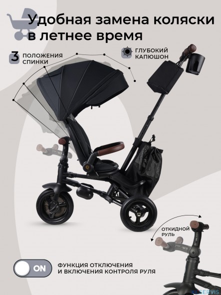 Складной трехколесный велосипед Qplay SPRINTER S MAX S702