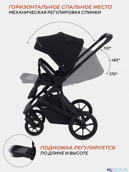 КОЛЯСКА 3 В 1 RANT BASIC NEXUS BLACK