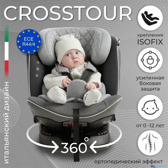 Автокресло группа 0123 (0-36) Sweet Baby Crosstour 360 SPS Isofix