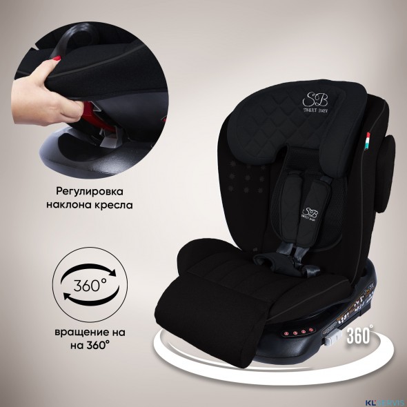 Автокресло группа 0123 (0-36) Sweet Baby Fortuna 360 SPS Isofix