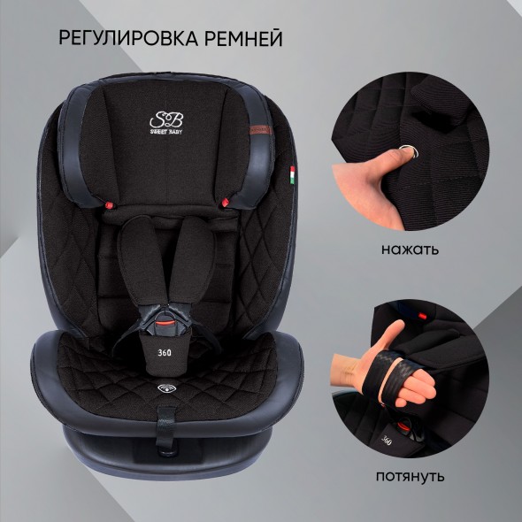 Автокресло поворотное группа 0123 (0-36) Sweet Baby Ranger 360 Isofix